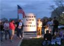 Fourth anniversary of the iraq war peace vigil