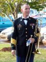 1SG Keith Barlow with his Trombone