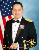 Commander of the 91st Division Army Reserve Band, CWO2 Richard Servantez