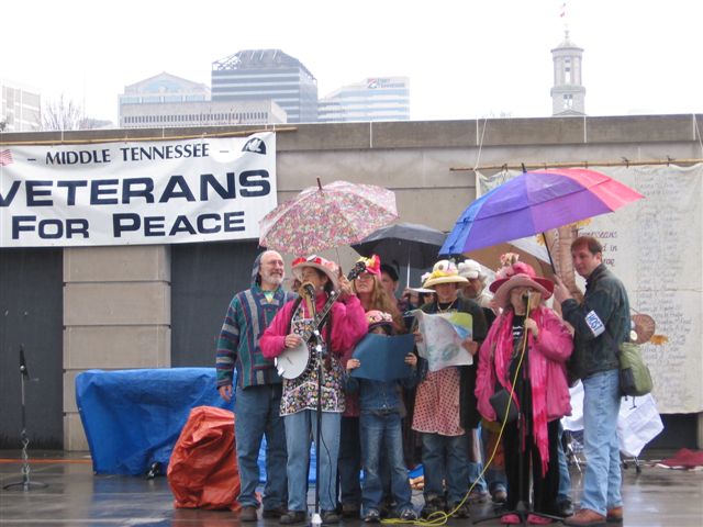 Raging Grannies for Peace sing-a-long