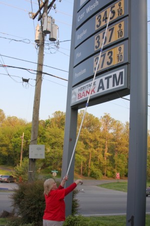 Sheryl Pace of the Shell Sudden Service gas station located at 1070 S Riverside Dr increases the price of gas by 2 cents a gallon. She said she expects the gas prices to continue to increase