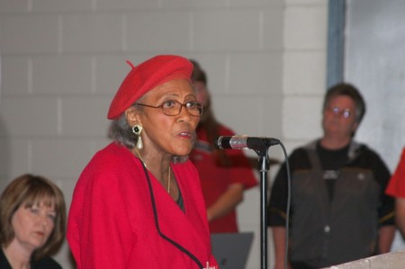 Mrs. Virginia Hatcher, presient local chapter Comission On Religion and Racism (CORR) 