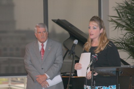 City Council members Geno Grubbs and Deanna McLaughlin