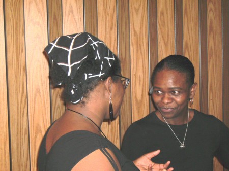 Elandria Williams chats with Wanda McMoore