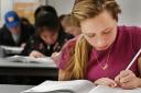 Students in a class room