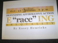 Kasey Hendricks’  “Defending Affirmative Action”