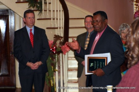 Gene Lewis after receiving his award