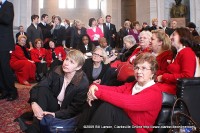 Spectators watch proceedings