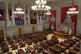 Tennessee State House of Representatives Chamber