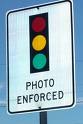 Photo enforced red-light camera intersection