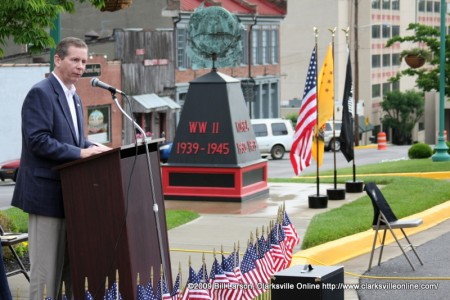 State Rep. Joe Pitts Addresses the crowd