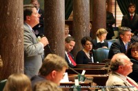 Tim Barnes on the Senate Floor