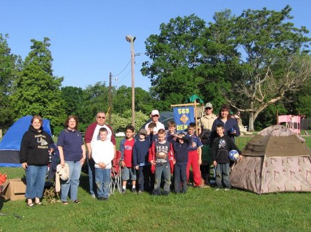 Boy Scout Troop 509 camping at Billy Dunlop Park