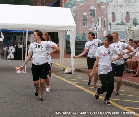 Dancers strutting their stuff