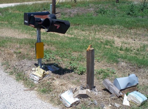 Vandalized Mailboxes