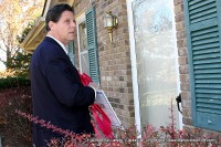 Publishers Clearing House Prize Patrol Deputy Al Guerra attempting to notify Cindy Milliron of her prize Publishers Clearing House Prize Patrol Deputy Al Guerra attempting to notify Cindy Milliron of her prize