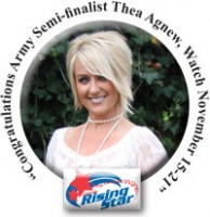 Thea Agnew was selected to represent Fort Campbell in the 2009 Operation Rising Star Competition