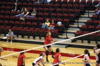 Ilyanna Hernandez making a kill against Murray State