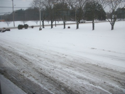 Snow and ice on the roads.