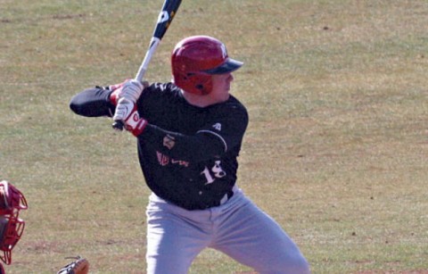 Catcher Trey Lucas was one of two players with three RBI in the Govs opening day victory against Illinois State, Friday. (Austin Peay Sports Information)