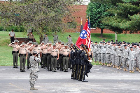 Honor Guard Salute.