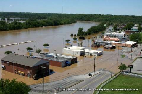 A view of the flooding on Riverside Drive on May 3rd, 2010. A view of the flooding on Riverside Drive on May 3rd, 2010.