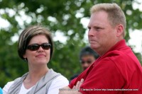 Tonya Vaden and Clarksville Parks  and Recreation Director Mark Tummons