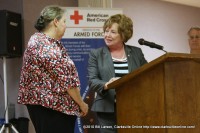 Linda McCoy and Montgomery County Mayor Carolyn Bowers 