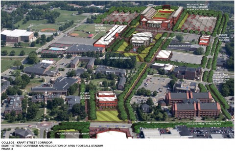 Phase three of the APSU redevelopment may look like this, if this plan is implemented.