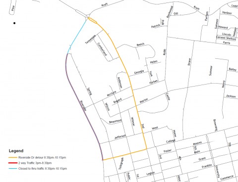 July 3rd Road Closures