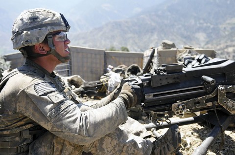 U.S. Army Pfc. Frank K. Copass, of Thompkinsville, KY - (Photo by U.S. Army Spc. Albert L. Kelley, 300th Mobile Public Affairs Detachment)