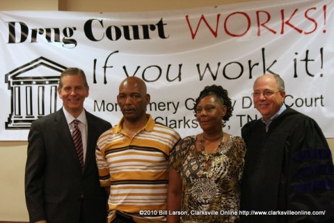 State Representative Joe Pitts, John Young, Ruby Hendrickson, and Judge Ray Grimes