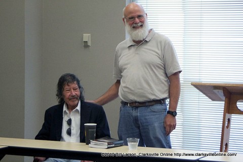 William Gay being introduced by APSU Professor Barry Kitterman