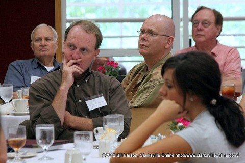 Audience members listening to John McDonald speaking at the 2010 Clarksville Writer's Conference