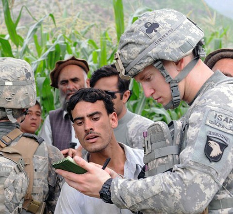 U.S. Army 1st Lt. Alexander H. Johnson of Evanston (Photo by U.S. Army Staff Sgt. Gary A. Witte, 300th Mobile Public Affairs Detachment)