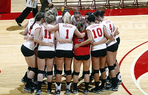 Austin Peay Women's volleyball team. ( Courtesy: Lois Jones/Austin Peay )