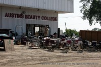 Austin’s Beauty College during the cleanup after the May 2010 Flooding