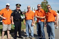 The crew of the Escape from City Hall boat with CPD Lt. Ashby