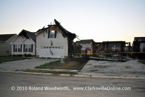 Fire Claims three homes on Nadia Drive, damages others.