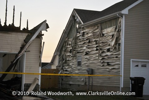 Houses near the fires were damaged as well.