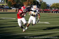 Wide Receiver Devin Stark running the ball up field