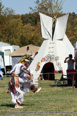 A Grass Dancer at the 2010 NCC Powwow