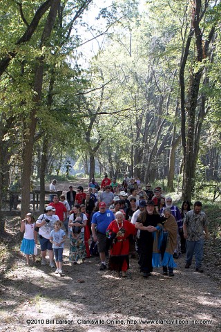 The Trail of Tears Rememberence Ceremony at the 2010 NCC Powwow in Port Royal State Park