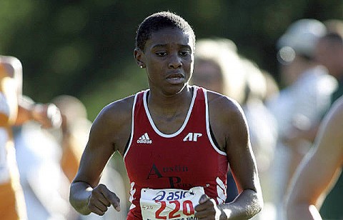 Freshman Kendra Kirksey was the Lady Govs No. 2 runner at last week's Memphis Twilight. The Lady Govs travel to Louisville, Saturday. (Courtesy: Keith Dorris/Dorris Photography)