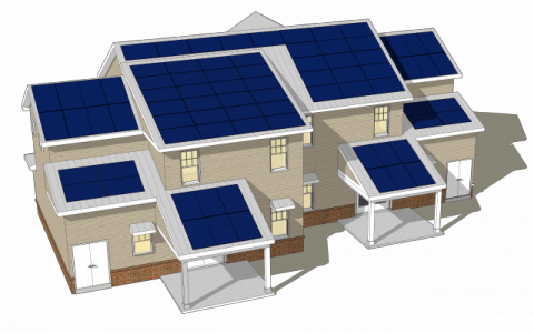 One of the New Zero Energy Homes at Fort Campbell