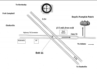 A map to Boyds Pumpkin Patch