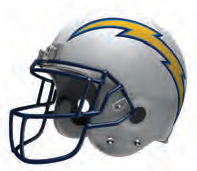 Chargers Helmet