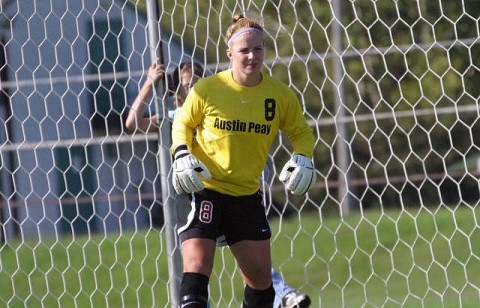 Lady Govs keeper Carley Newman. (Courtesy: Austin Peay Sports Information)