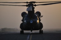 Two Bravo Company, 5th Battalion, 158th Aviation Regiment, 12th Combat Aviation Brigade Chinooks deliver supplies to ground forces throughout Southern Afghanistan. (Photo by Sgt. 1st Class Sadie Bleistein, 101st Combat Aviation Brigade)