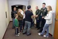 Amy Fetter and her family. Amy’s Fiancée is shaking hands with Hartbarger